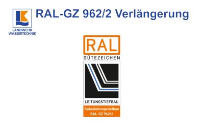 Kontrollprüfung Gütezeichen RAL 962/2 erfolgreich bestanden